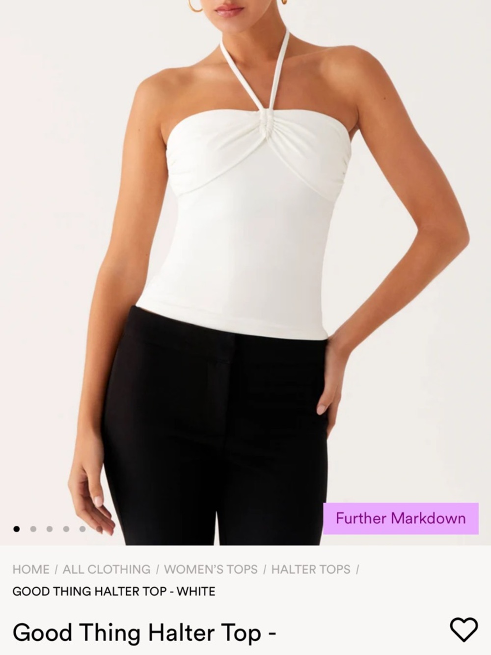 Peppermayo Good Thing Halter Top